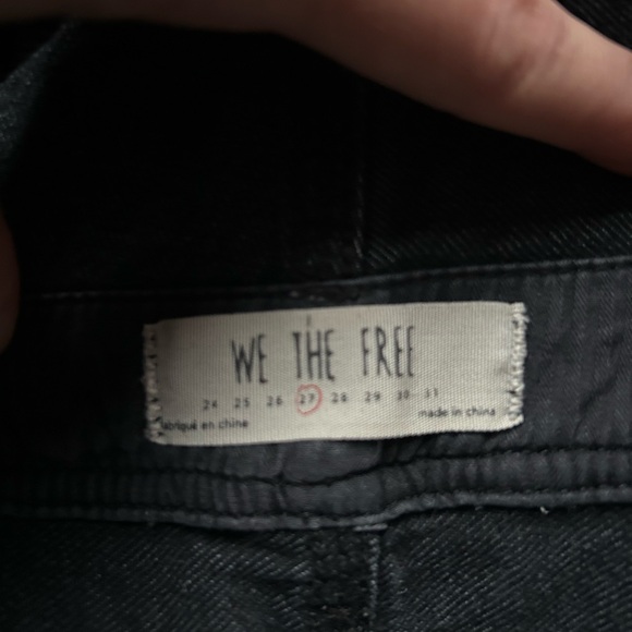 We The Free Black Gray Denim Overalls 27 - Picture 8 of 10